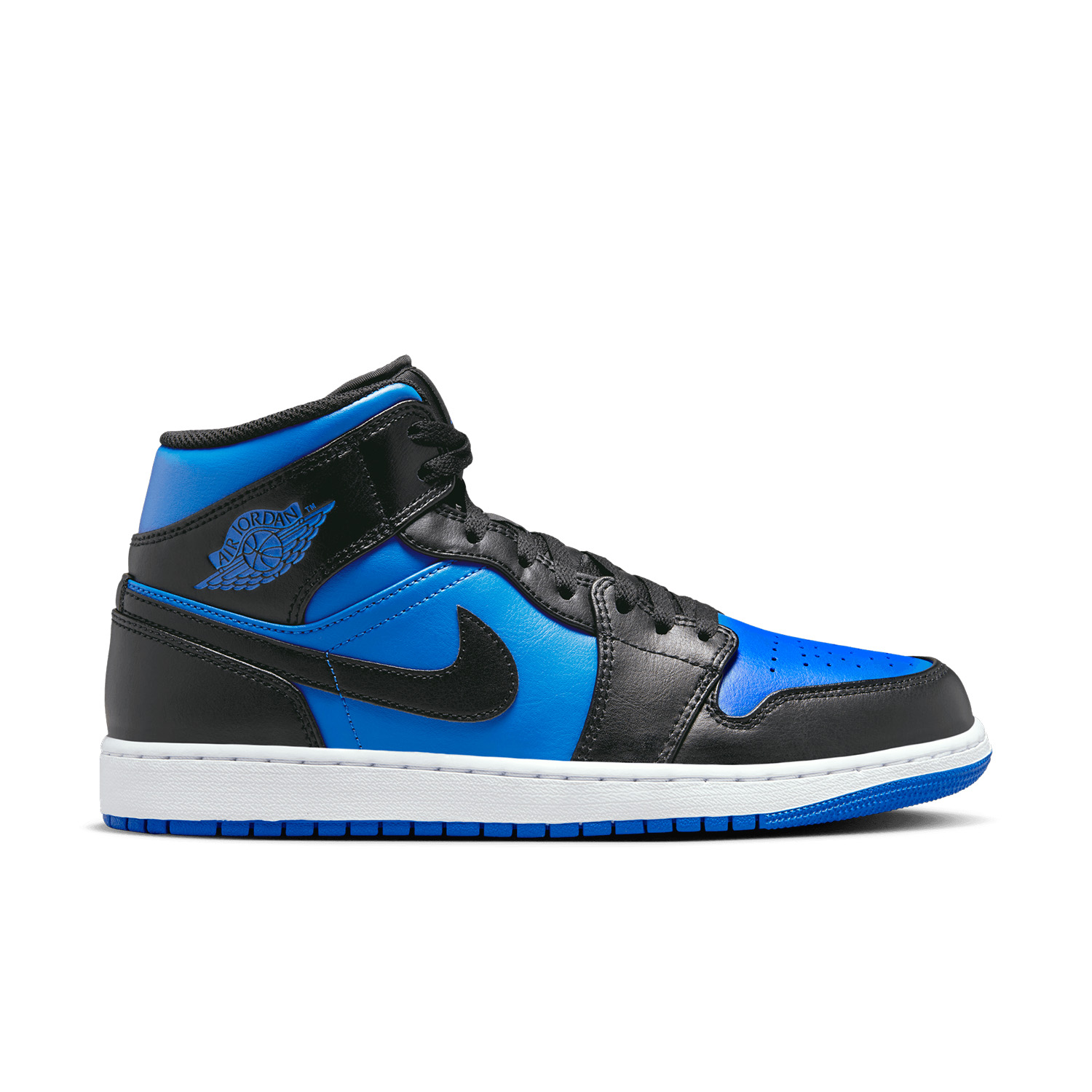 SNEAKERS AIR JORDAN 1 MID WHITE BLACK ROYAL BLUE | MEN - Imagen 4